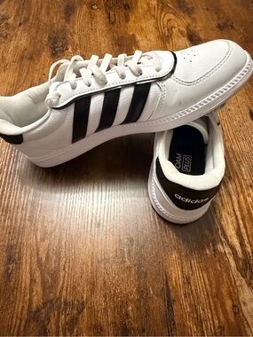 adidas White and Black Low-Top Sneakers
